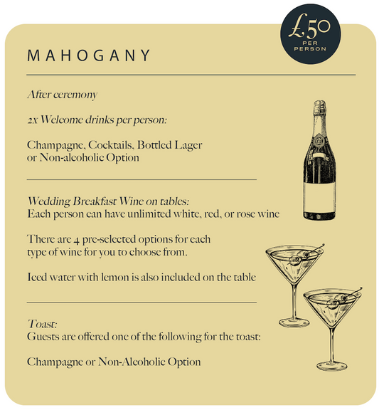 Mahogany - Drinks Packages